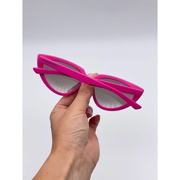BRAND NEW BALENCIAGA BB0182S 003 Fuchsia/Brown Women Sunglasses - Picture 7 of 9
